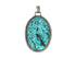 Sterling Silver & Turquoise Handcrafted Artisan Pendant, (SP-5886)